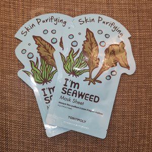 NWT Tony Moly I'm Seaweed Sheet Masks - 2 piece set